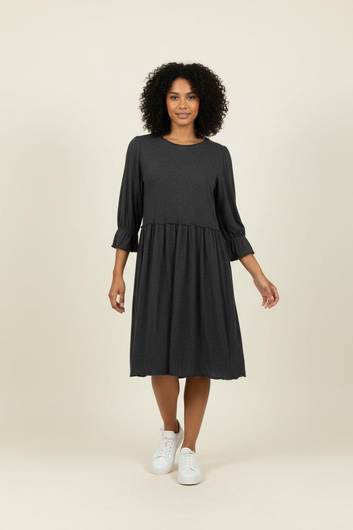 Robe Midi Grise - Taille S/36 de la marque Léon & Harper | PARAD95263 - Vendu par Paradigme - Image 1
