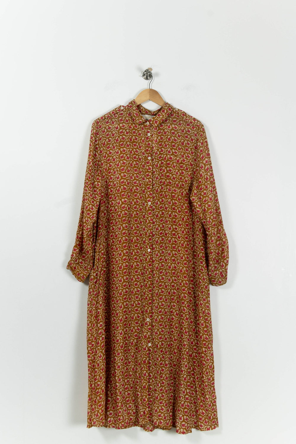 Robe Chemise Longue Or et Rouge - Taille S/36 de la marque La Petite Etoile | PARAD95266 - Vendu par Paradigme - Image 2