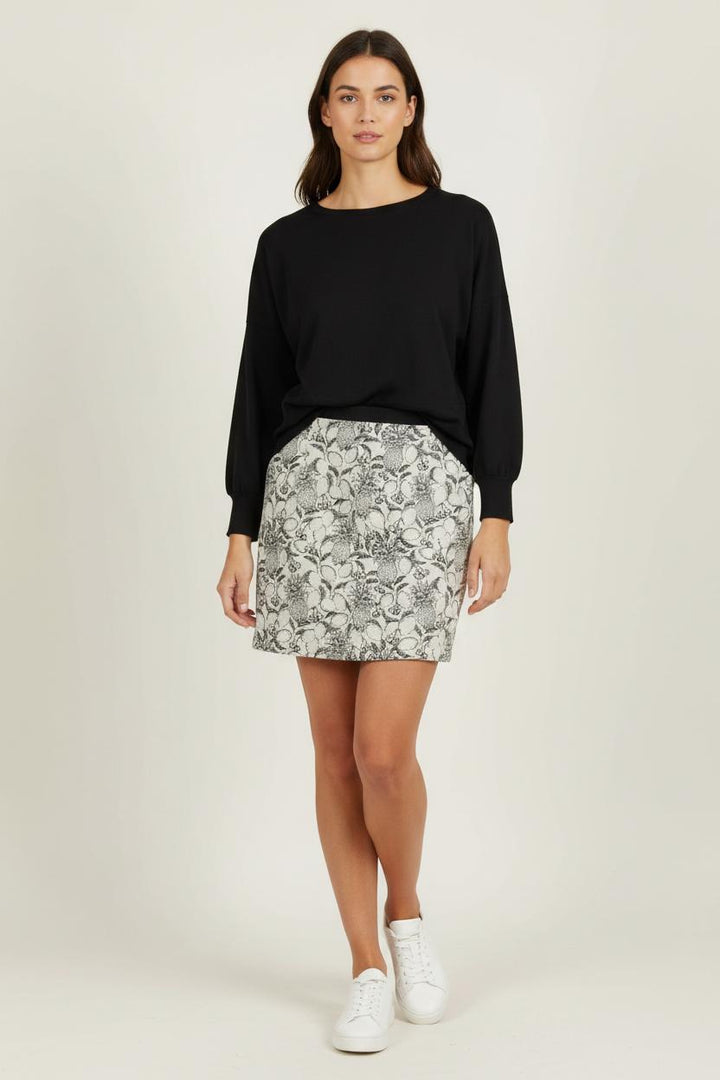 Jupe Blanche et Noire - Taille M/38 de la marque La Fée Maraboutée | PARAD95277 - Vendu par Paradigme - Image 1