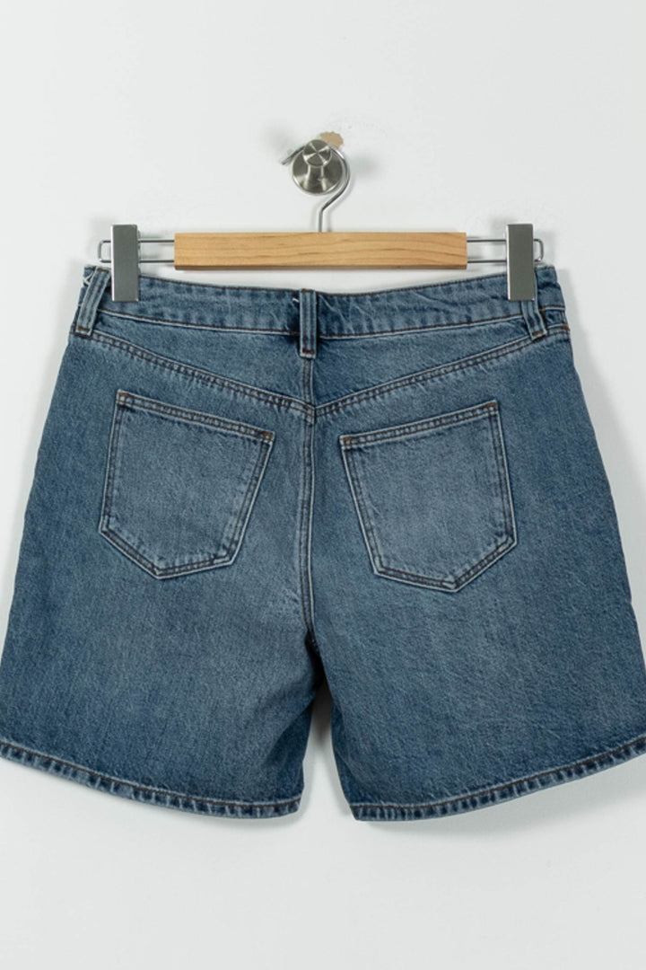 Short en Jean Bleu - Taille S/36 de la marque Comptoir des Cotonniers | PARAD95298 - Vendu par Paradigme - Image 4