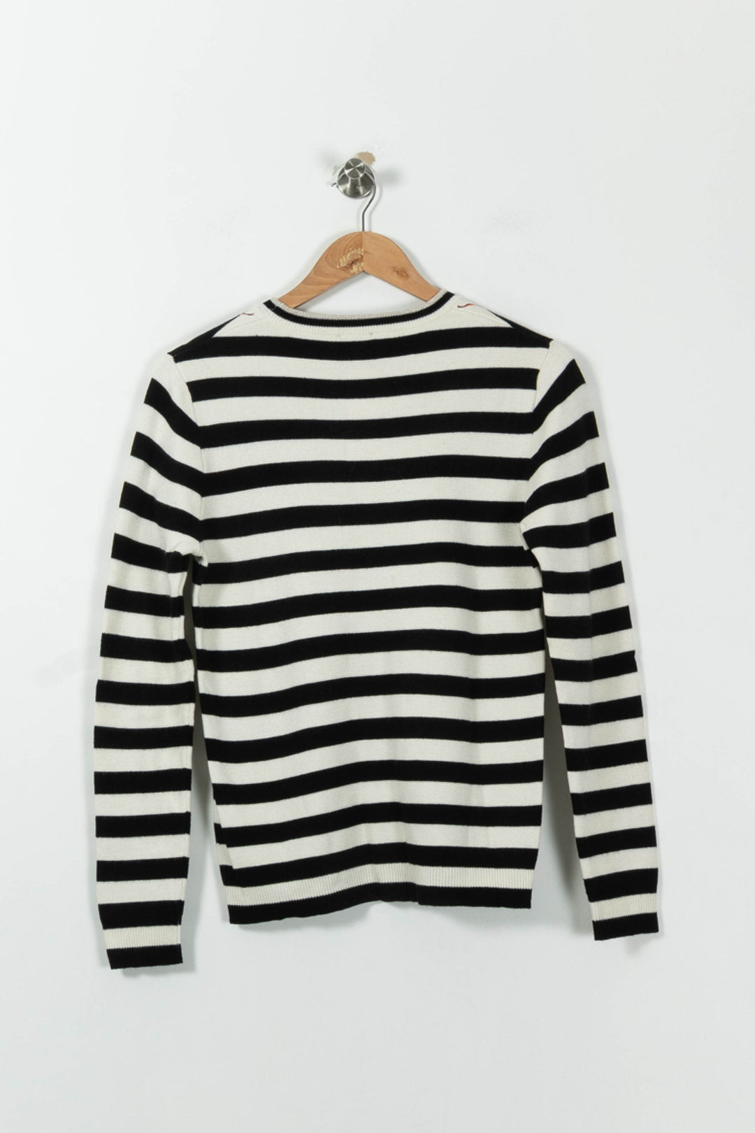 Pull Rayé Noir et Blanc - Taille S/36 de la marque Bérénice | PARAD95302 - Vendu par Paradigme - Image 4