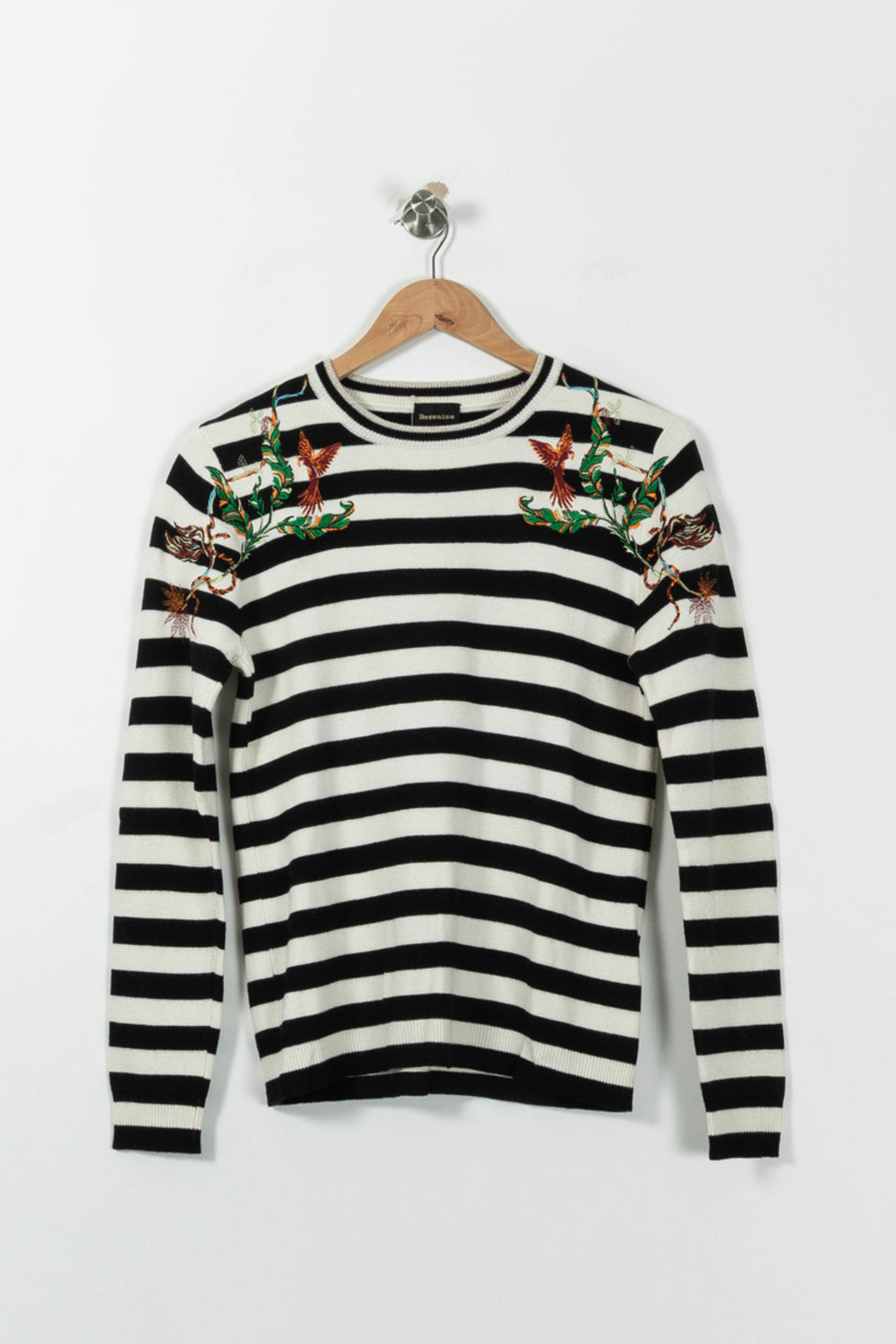 Pull Rayé Noir et Blanc - Taille S/36 de la marque Bérénice | PARAD95302 - Vendu par Paradigme - Image 2