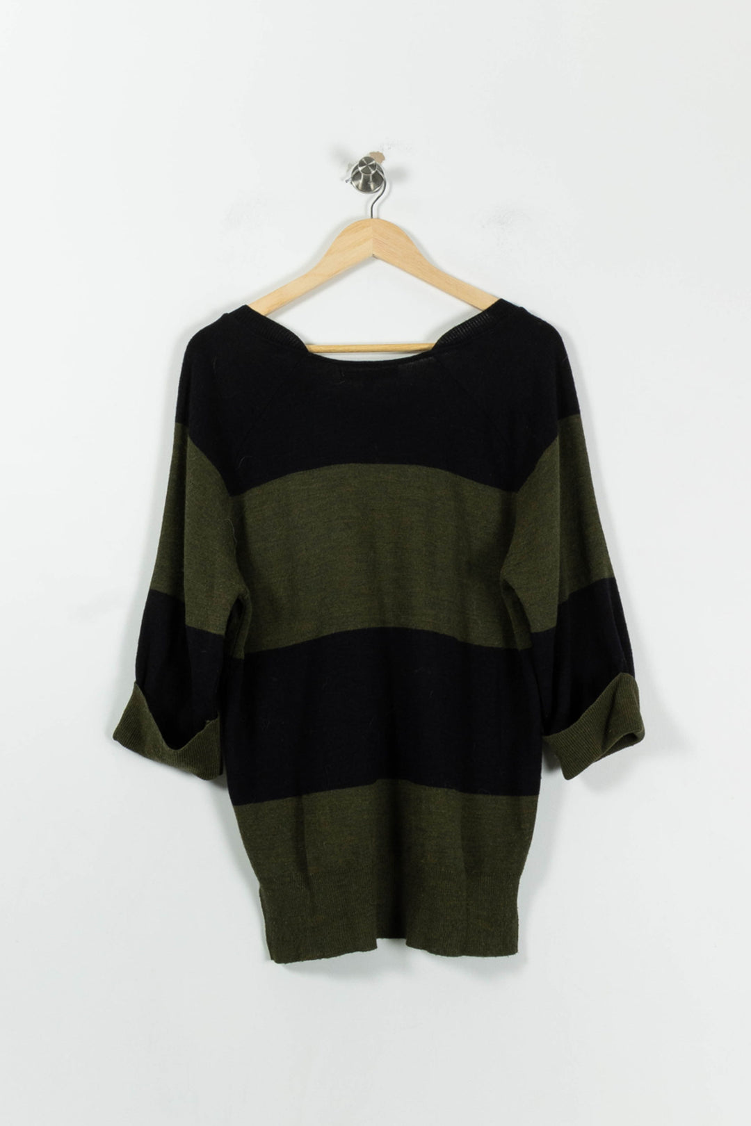 Pull Vert et Noir - Taille S/36 de la marque La Fée Maraboutée | PARAD95305 - Vendu par Paradigme - Image 4