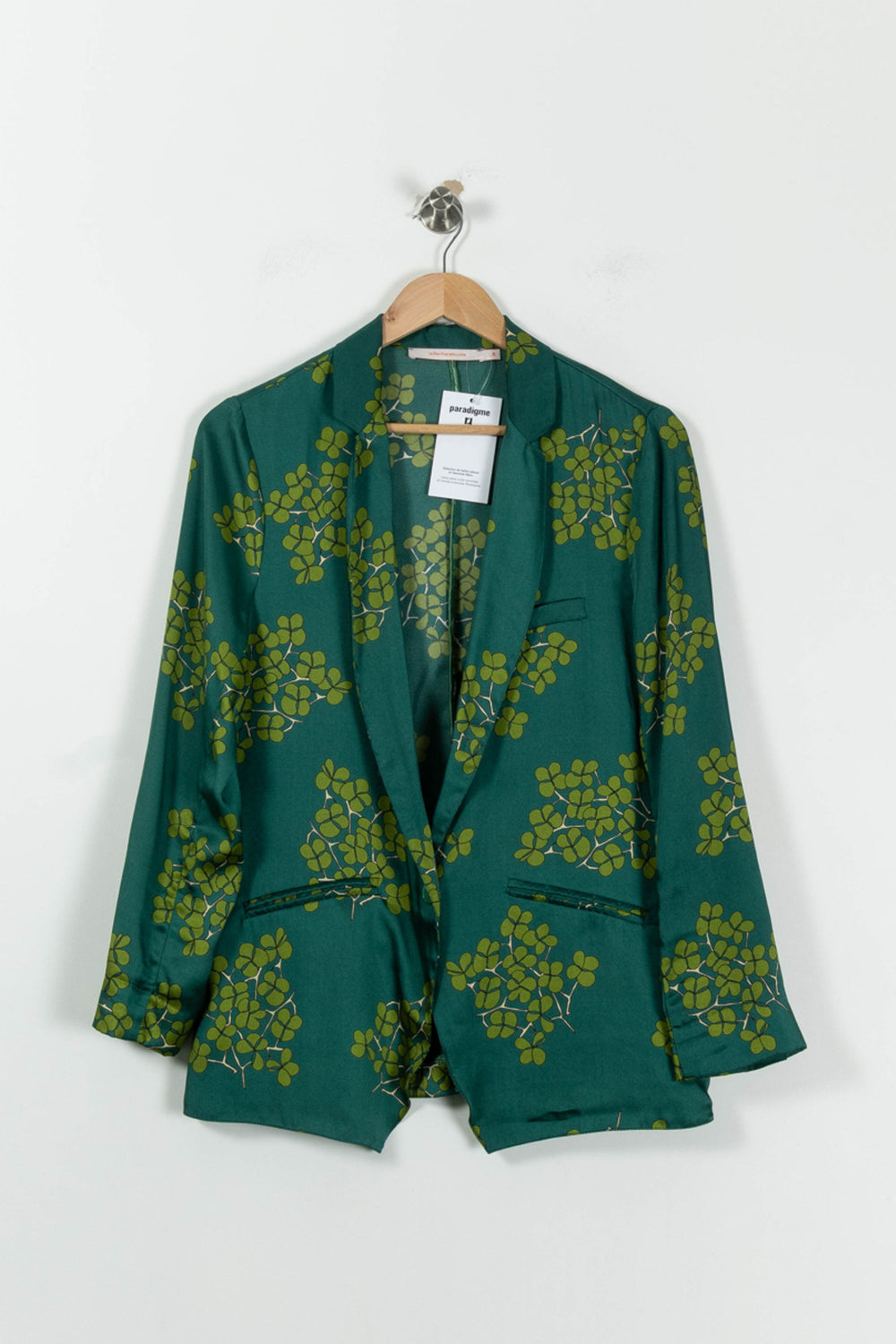 Blazer Vert et Jaune - Taille M/38 de la marque La Fée Maraboutée | PARAD95307 - Vendu par Paradigme - Image 2