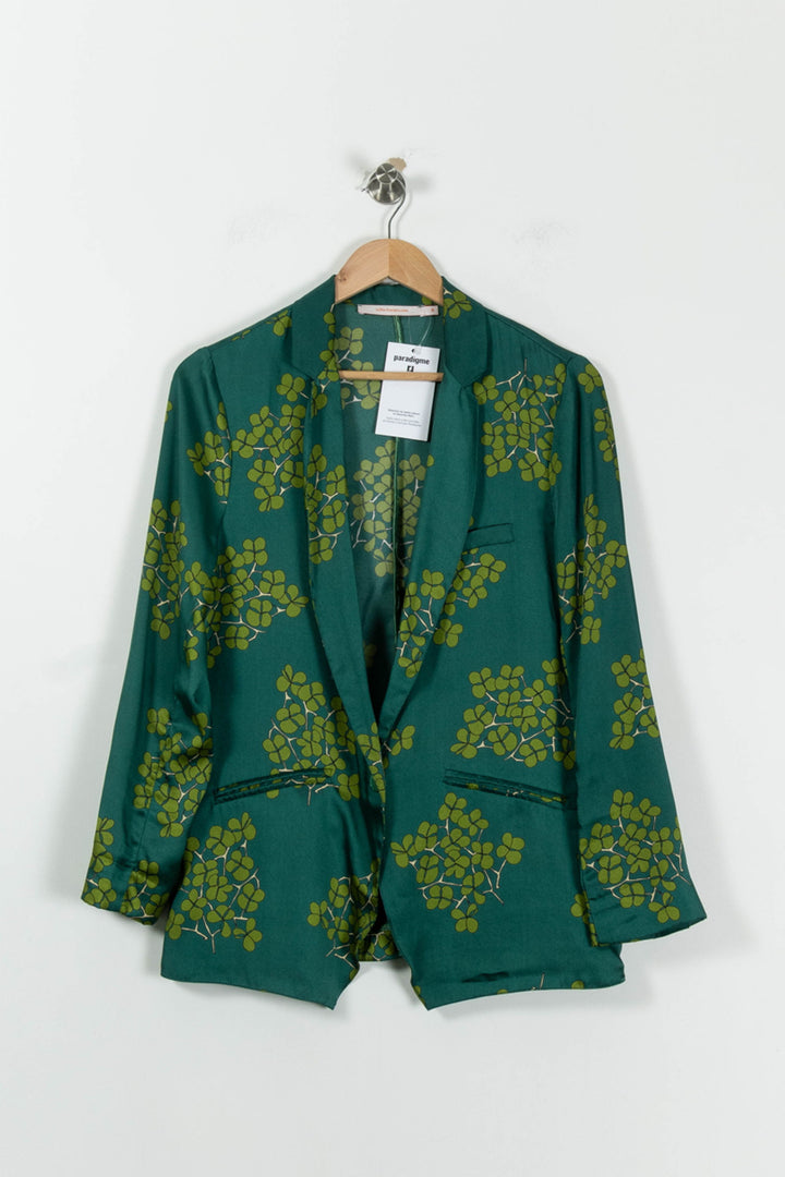 Blazer Vert et Jaune - Taille M/38 de la marque La Fée Maraboutée | PARAD95307 - Vendu par Paradigme - Image 2