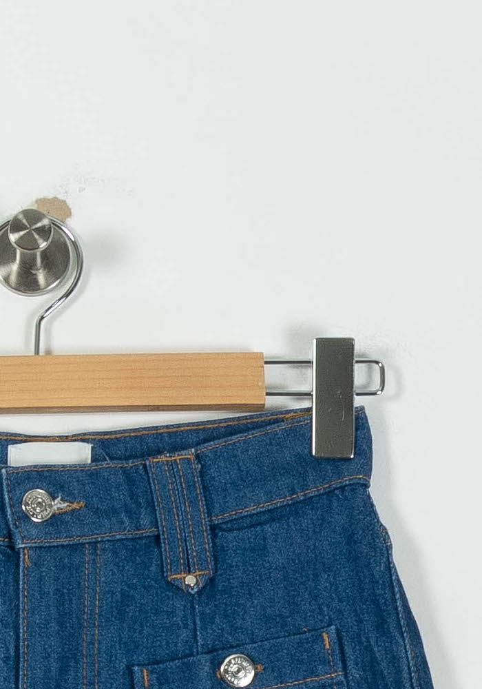 Pantalon Large Bleu - Taille XS/34 de la marque Claudie Pierlot | PARAD95322 - Vendu par Paradigme - Image 3