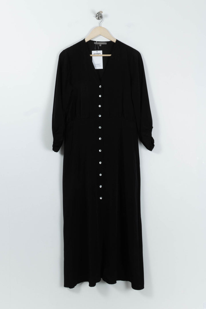 Robe Longue Noire - Taille M/38 de la marque La Fée Maraboutée | PARAD95323 - Vendu par Paradigme - Image 2