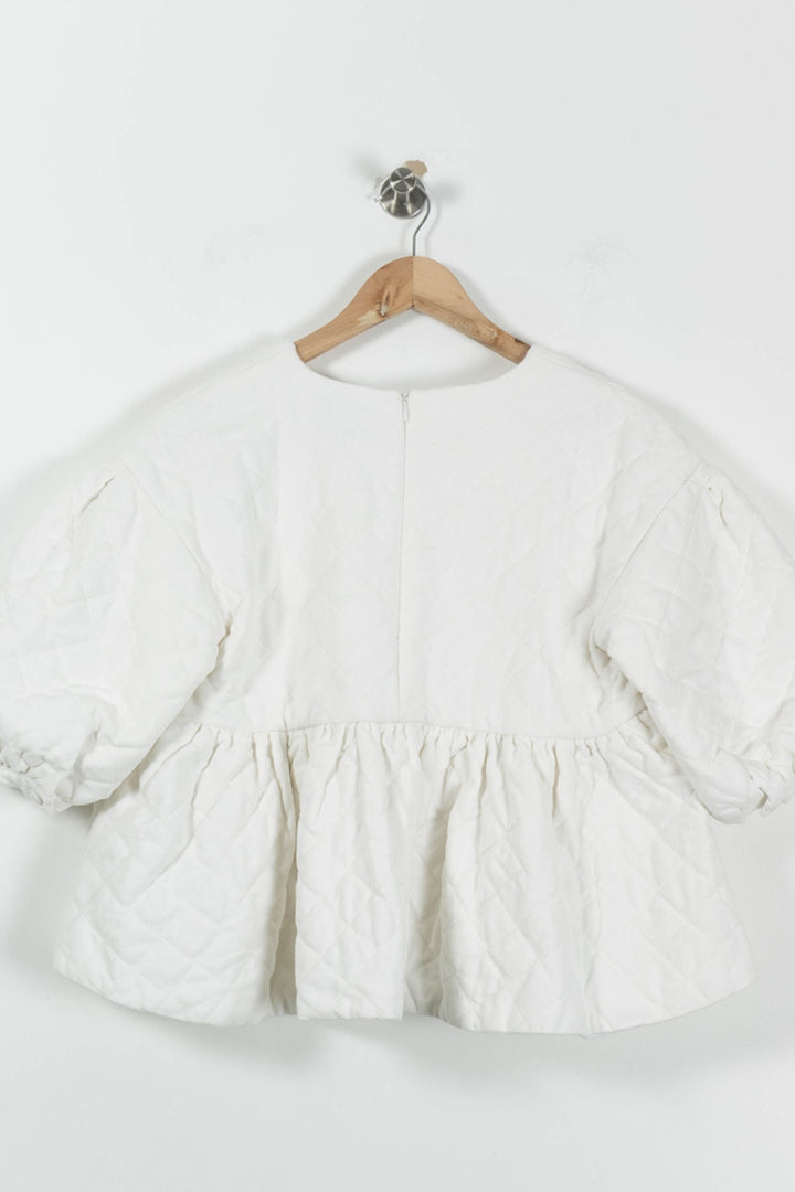 Blouse Blanche - Taille S/36 de la marque Rosaé Paris | PARAD95339 - Vendu par Paradigme - Image 4