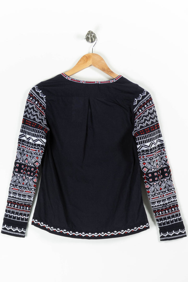 Blouse Bleu et Blanc - Taille XS/34 de la marque Sézane | PARAD95369 - Vendu par Paradigme - Image 4