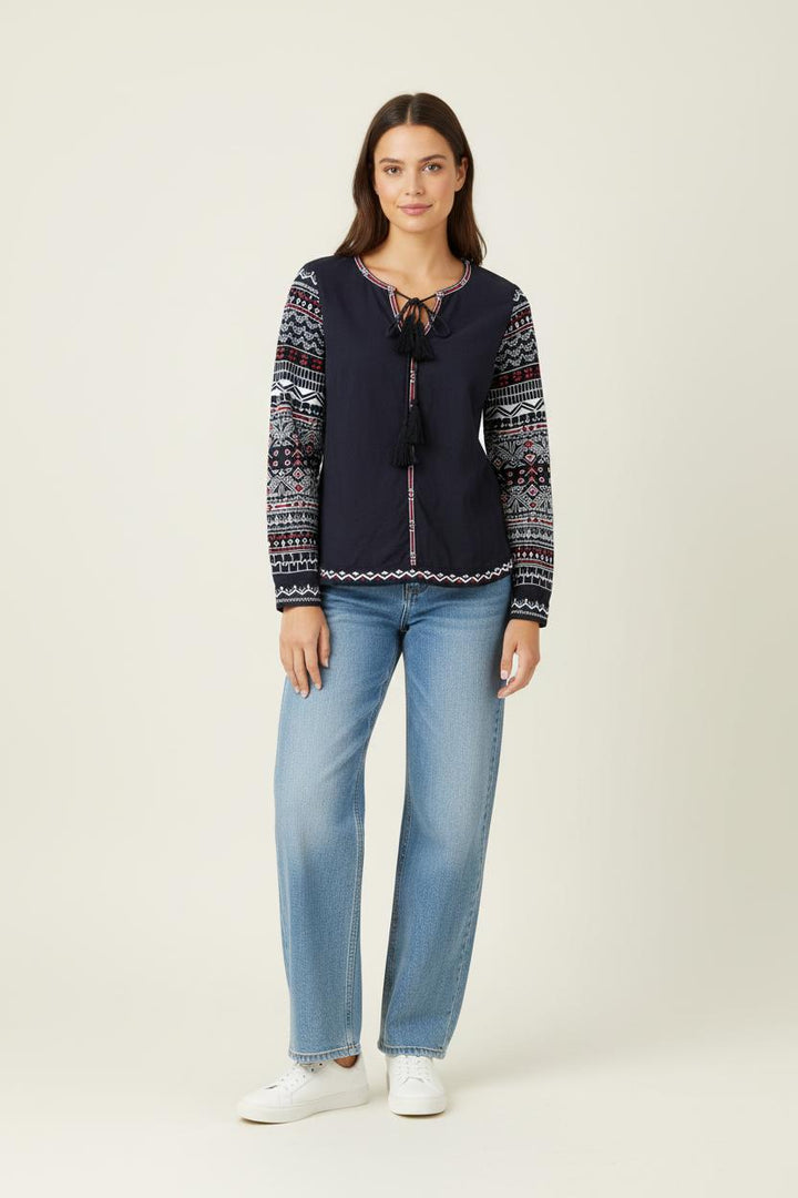 Blouse Bleu et Blanc - Taille XS/34 de la marque Sézane | PARAD95369 - Vendu par Paradigme - Image 1