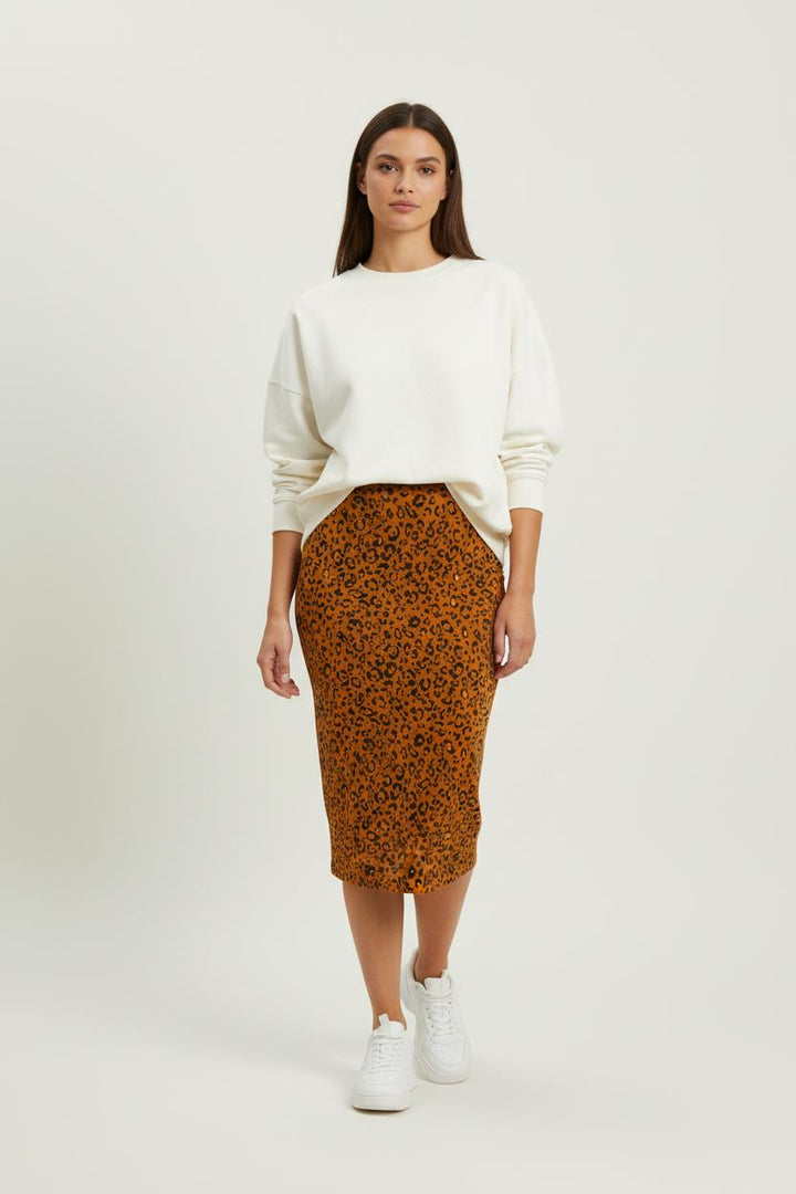 Jupe Crayon Orange et Noire - Taille M/38 de la marque Heimstone | PARAD95371 - Vendu par Paradigme - Image 1