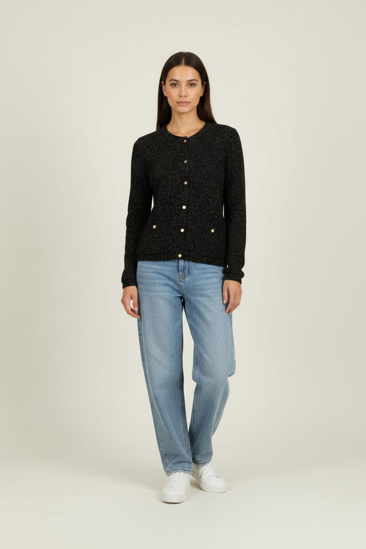 Cardigan Noir et Doré - Taille S/36 de la marque Des petits hauts | PARAD95373 - Vendu par Paradigme - Image 1