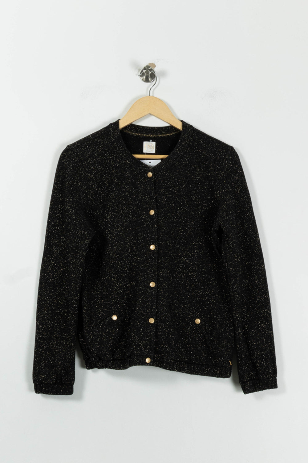Cardigan Noir et Doré - Taille S/36 de la marque Des petits hauts | PARAD95373 - Vendu par Paradigme - Image 2
