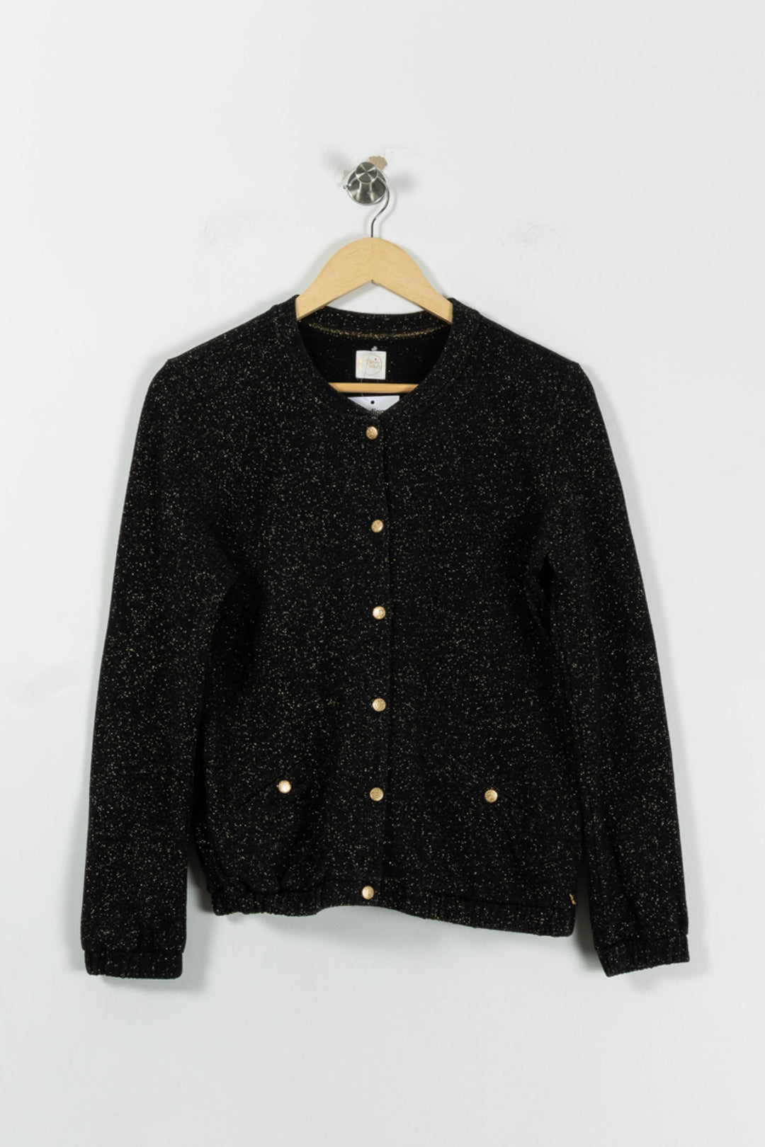 Cardigan Noir et Doré - Taille S/36 de la marque Des petits hauts | PARAD95373 - Vendu par Paradigme - Image 2