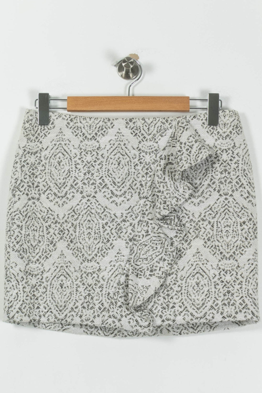 Jupe Courte Blanche et Noire - Taille L/40 de la marque Maje | PARAD95395 - Vendu par Paradigme - Image 2