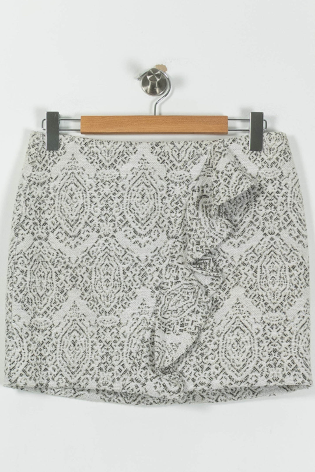 Jupe Courte Blanche et Noire - Taille L/40 de la marque Maje | PARAD95395 - Vendu par Paradigme - Image 2