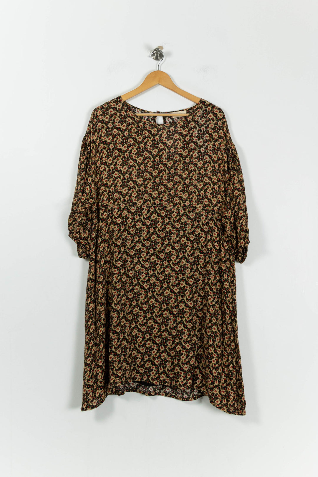 Robe Longue Noire et Beige - Taille S/36 de la marque American Vintage | PARAD95398 - Vendu par Paradigme - Image 2