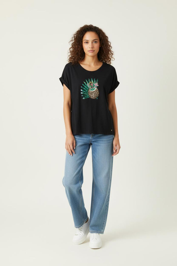 Tee-shirt Noir - Taille S/36 de la marque Des petits hauts | PARAD95403 - Vendu par Paradigme - Image 1