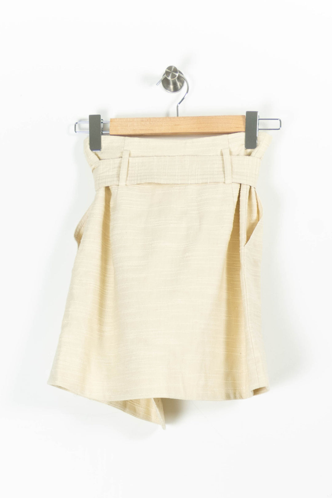 Jupe Portefeuille Beige - Taille XS/34 de la marque Sézane | PARAD95404 - Vendu par Paradigme - Image 4