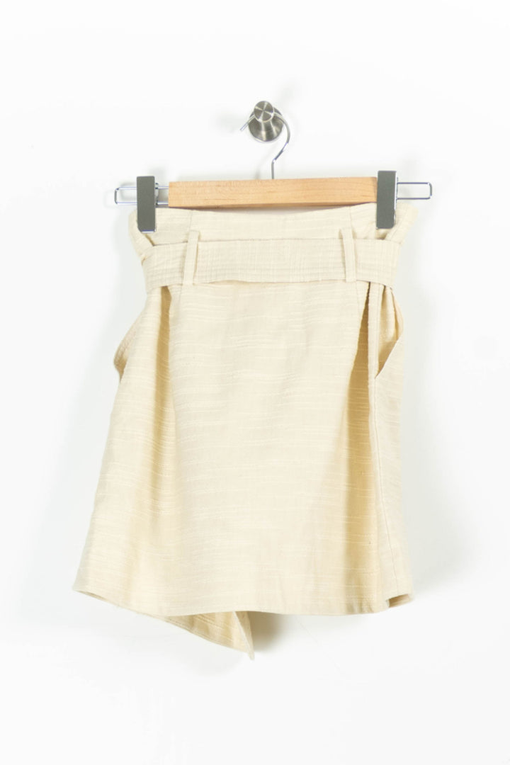 Jupe Portefeuille Beige - Taille XS/34 de la marque Sézane | PARAD95404 - Vendu par Paradigme - Image 4
