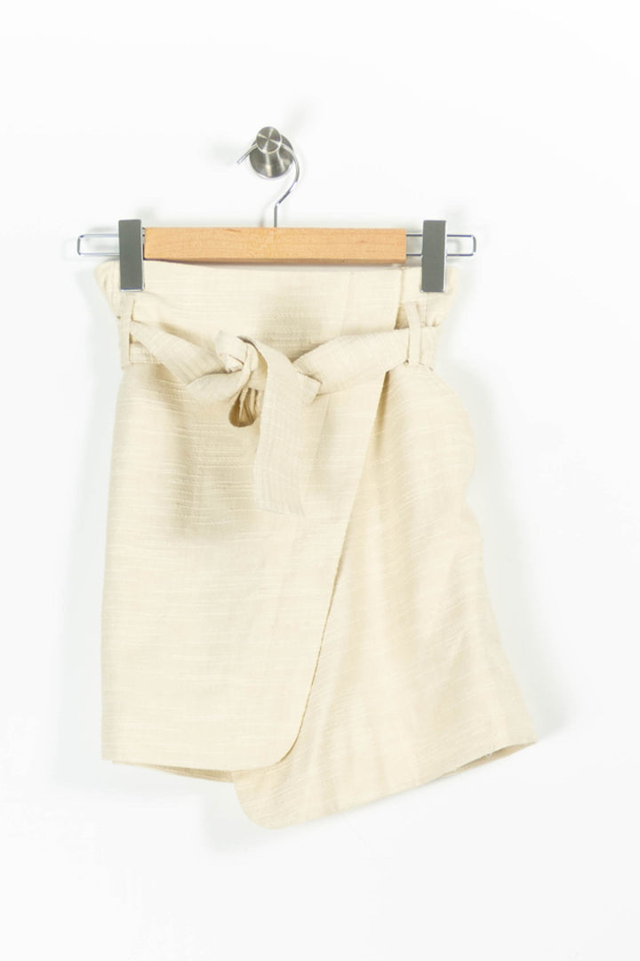 Jupe Portefeuille Beige - Taille XS/34 de la marque Sézane | PARAD95404 - Vendu par Paradigme - Image 2
