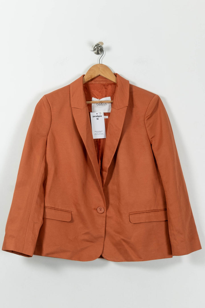 Blazer Orange - Taille M/38 de la marque ba&sh | PARAD95414 - Vendu par Paradigme - Image 2