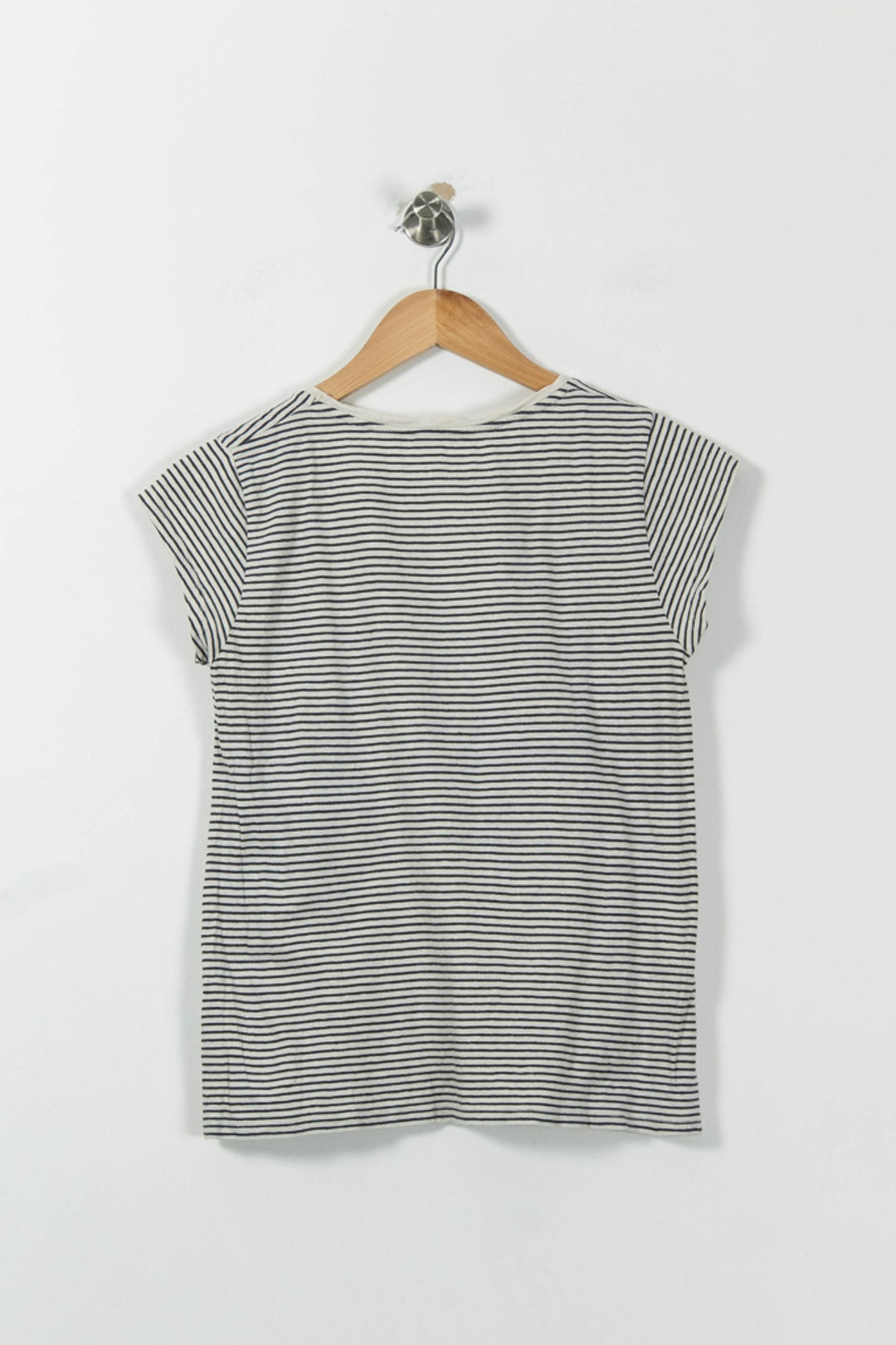 Tee-shirt Rayé Blanc et Noir - Taille S/36 de la marque American Vintage | PARAD95439 - Vendu par Paradigme - Image 4