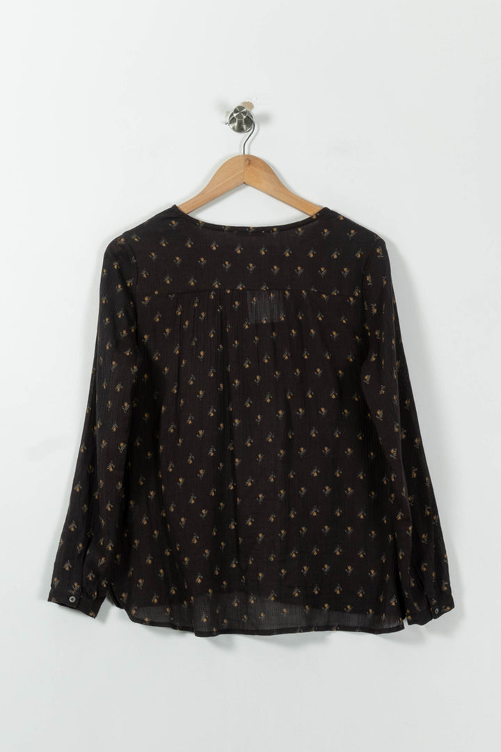 Blouse Noire - Taille S/36 de la marque Emile & Ida | PARAD95441 - Vendu par Paradigme - Image 4