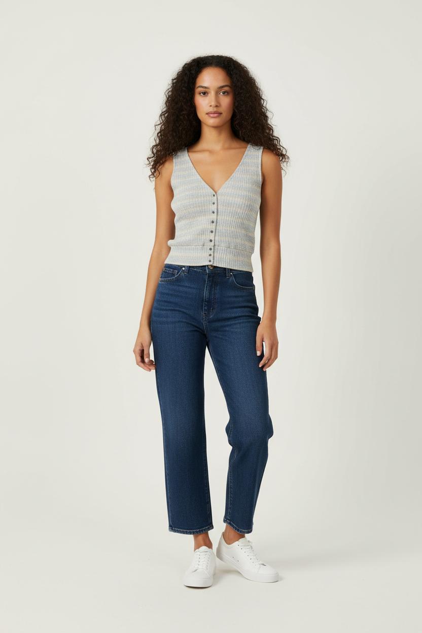 Débardeur Gris et Bleu - Taille S/36 de la marque Sessùn | PARAD95442 - Vendu par Paradigme - Image 1