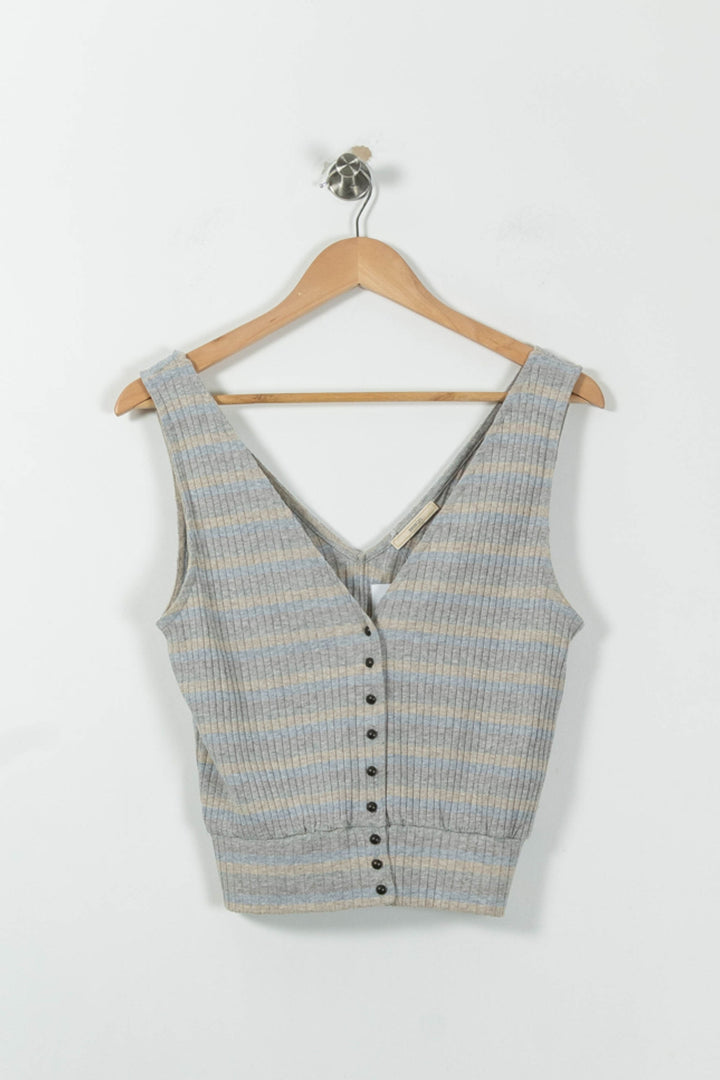 Débardeur Gris et Bleu - Taille S/36 de la marque Sessùn | PARAD95442 - Vendu par Paradigme - Image 2