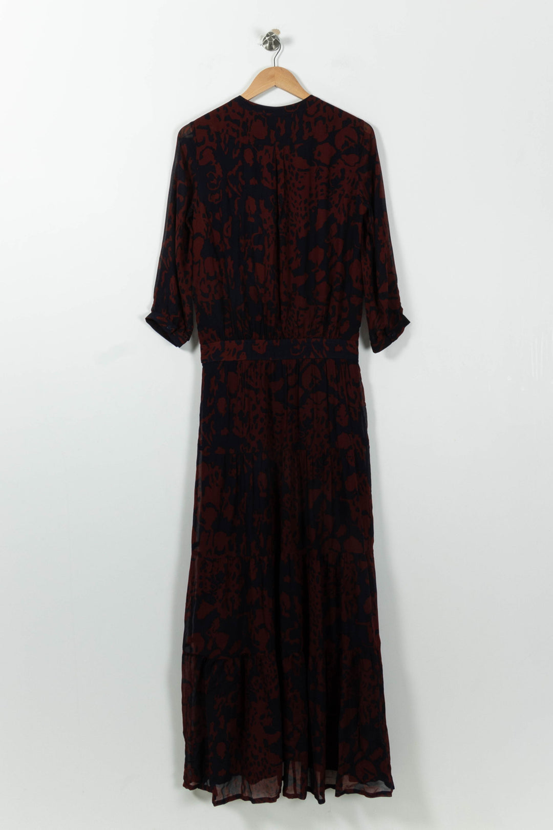 Robe Longue Bordeaux et Noire - Taille S/36 de la marque ba&sh | PARAD95451 - Vendu par Paradigme - Image 4