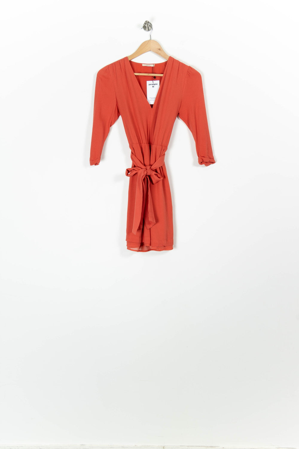 Robe Portefeuille Rouge - Taille S/36 de la marque Sessùn | PARAD95452 - Vendu par Paradigme - Image 2