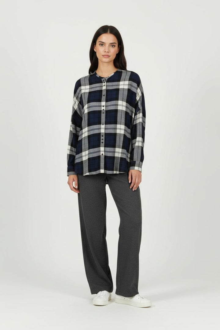 Chemise Bleu et Gris - Taille S/36 de la marque Sessùn | PARAD95454 - Vendu par Paradigme - Image 1