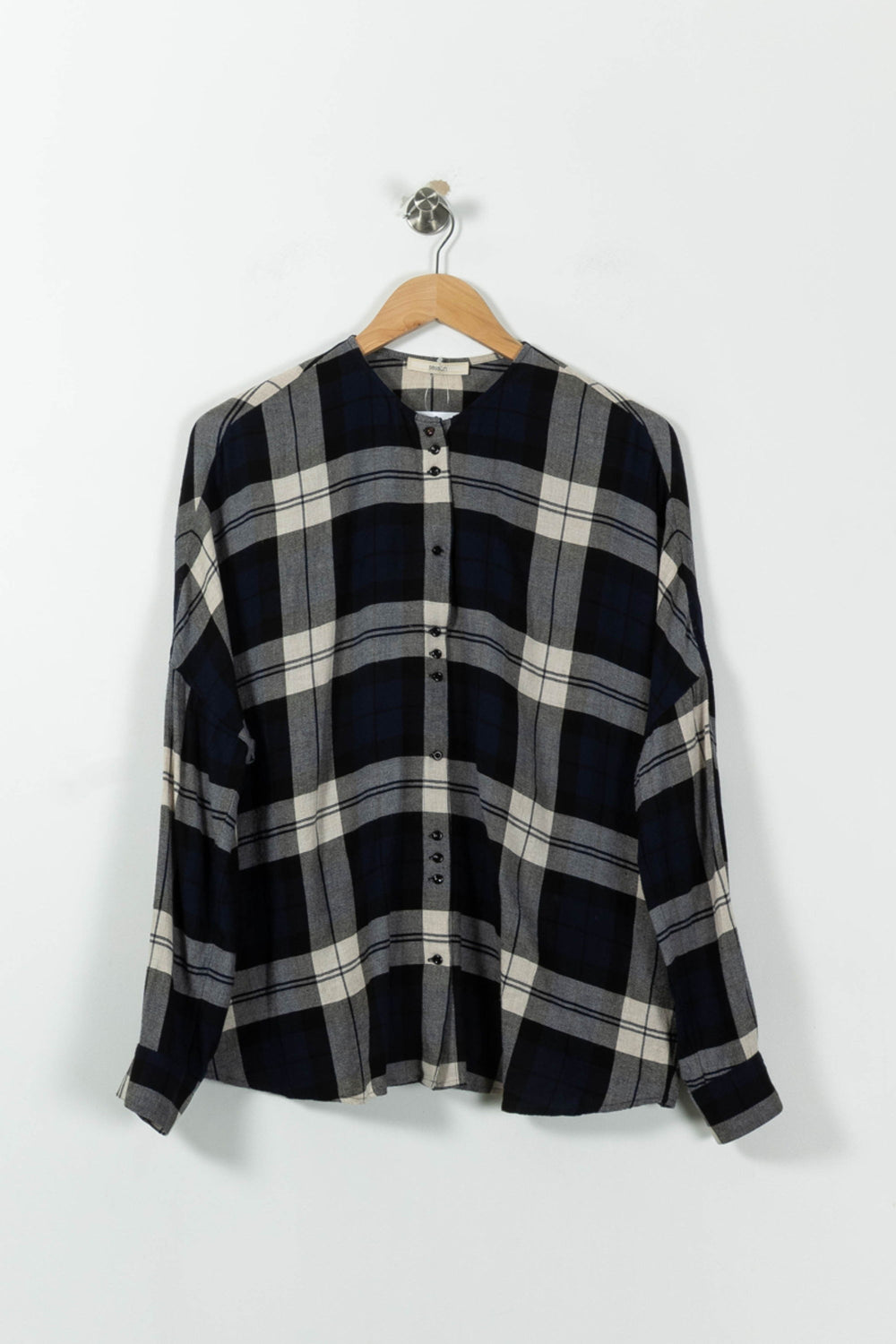 Chemise Bleu et Gris - Taille S/36 de la marque Sessùn | PARAD95454 - Vendu par Paradigme - Image 2
