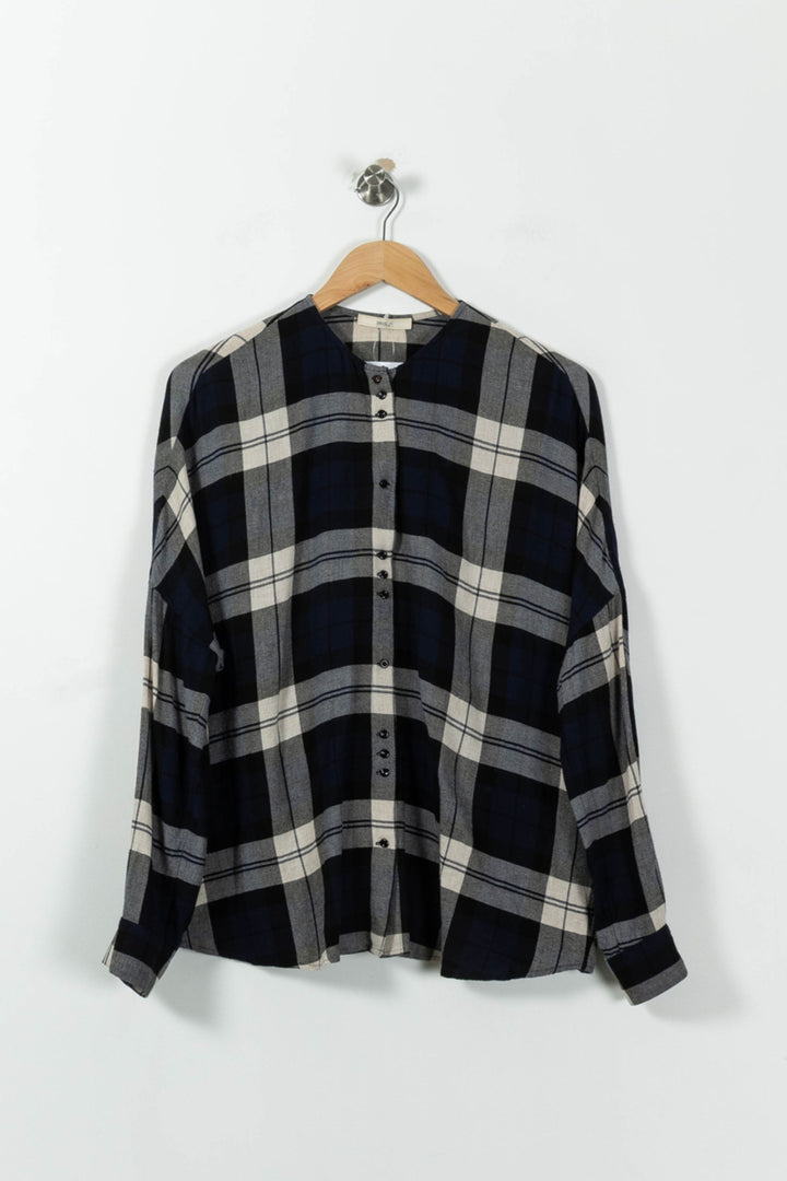 Chemise Bleu et Gris - Taille S/36 de la marque Sessùn | PARAD95454 - Vendu par Paradigme - Image 2