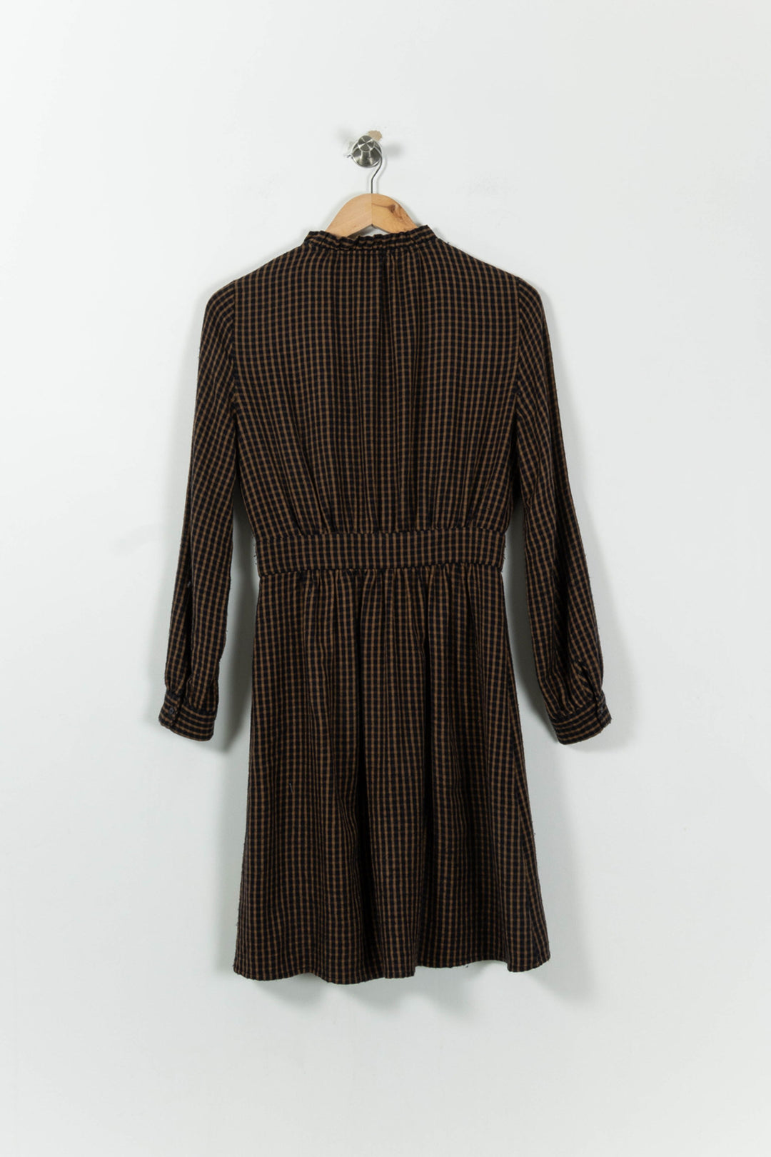 Robe Chemise Marron et Bleu - Taille S/36 de la marque Des petits hauts | PARAD95455 - Vendu par Paradigme - Image 4