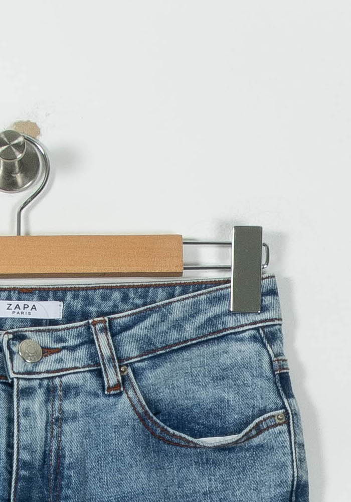 Jean Évasé Bleu - Taille M/38 de la marque ZAPA | PARAD95458 - Vendu par Paradigme - Image 3