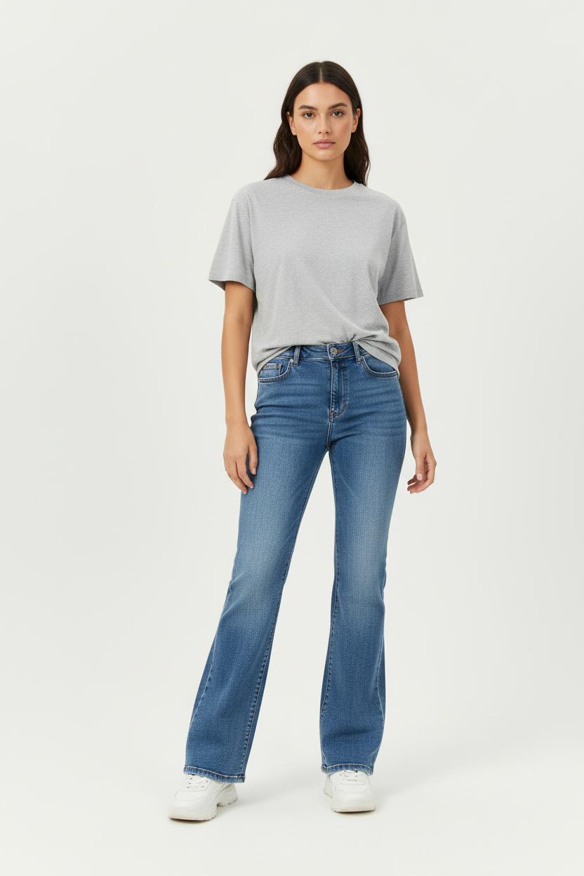 Jean Évasé Bleu - Taille M/38 de la marque ZAPA | PARAD95458 - Vendu par Paradigme - Image 1