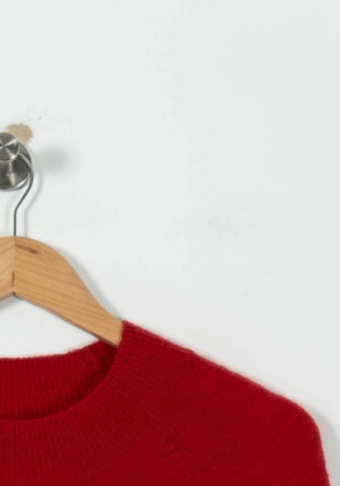 Robe Pull Rouge - Taille L/40 de la marque Caroll | PARAD95460 - Vendu par Paradigme - Image 3