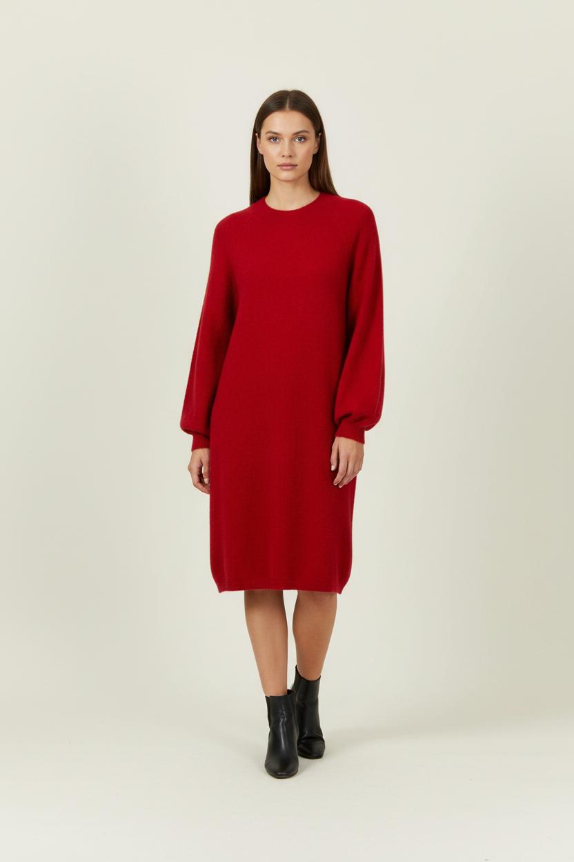 Robe Pull Rouge - Taille L/40 de la marque Caroll | PARAD95460 - Vendu par Paradigme - Image 1