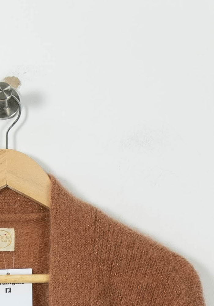 Cardigan Marron - Taille L/40 de la marque Des petits hauts | PARAD95464 - Vendu par Paradigme - Image 3