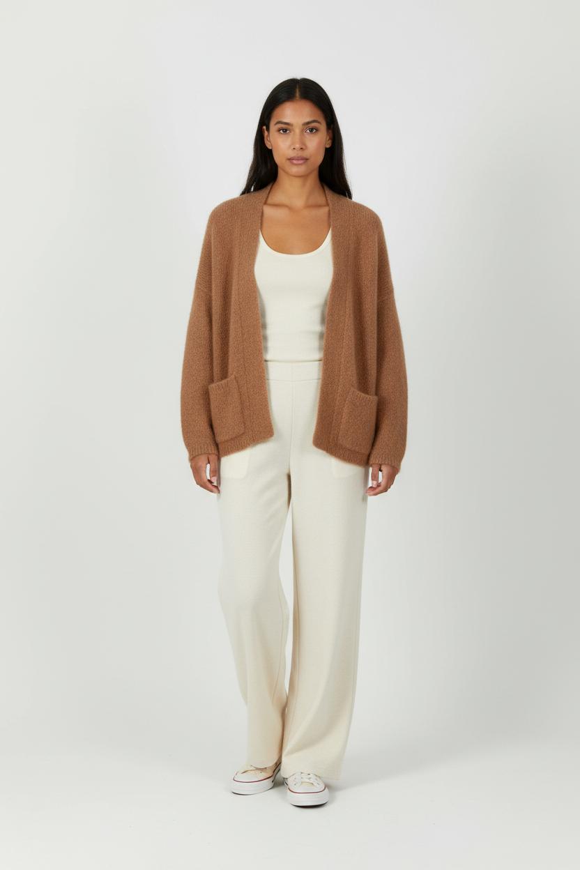 Cardigan Marron - Taille L/40 de la marque Des petits hauts | PARAD95464 - Vendu par Paradigme - Image 1