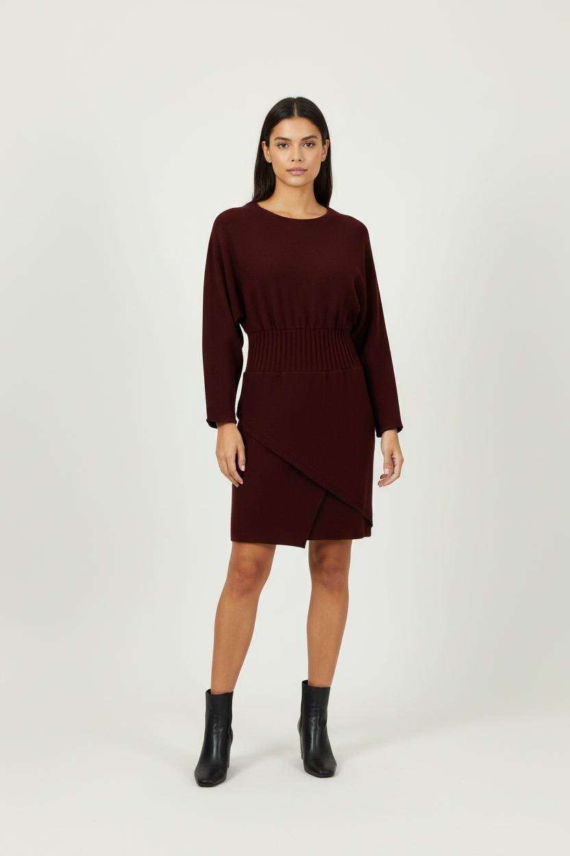 Robe Pull Bordeaux - Taille L/40 de la marque Maje | PARAD95470 - Vendu par Paradigme - Image 1