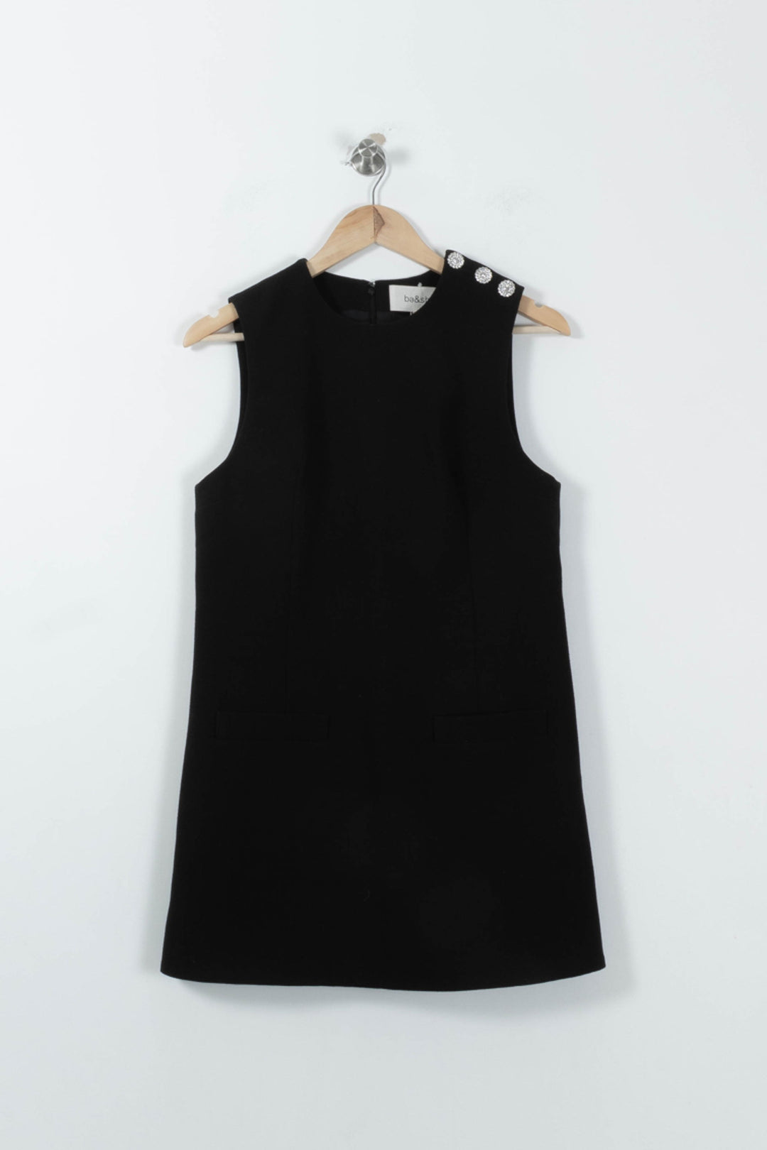 Robe Trapèze Noire - Taille S/36 de la marque ba&sh | PARAD95472 - Vendu par Paradigme - Image 2