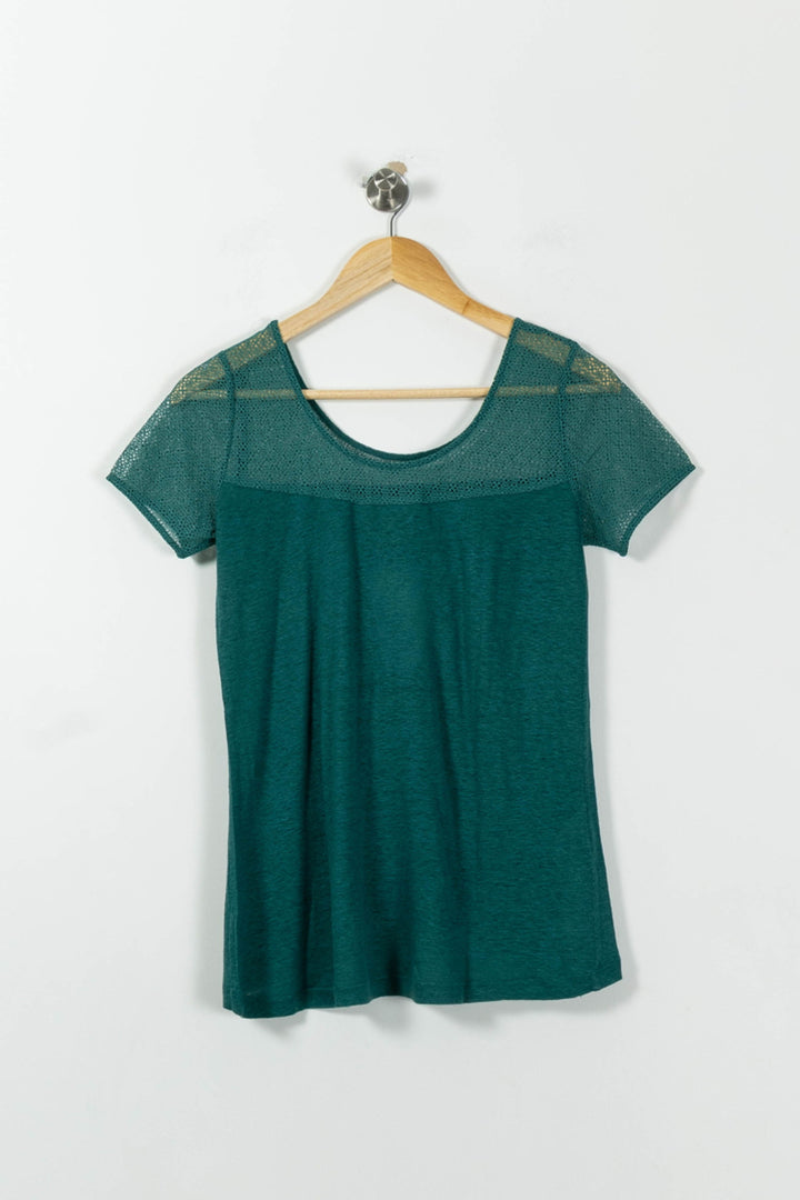 Tee-shirt Vert - Taille S/36 de la marque Comptoir des Cotonniers | PARAD95479 - Vendu par Paradigme - Image 4