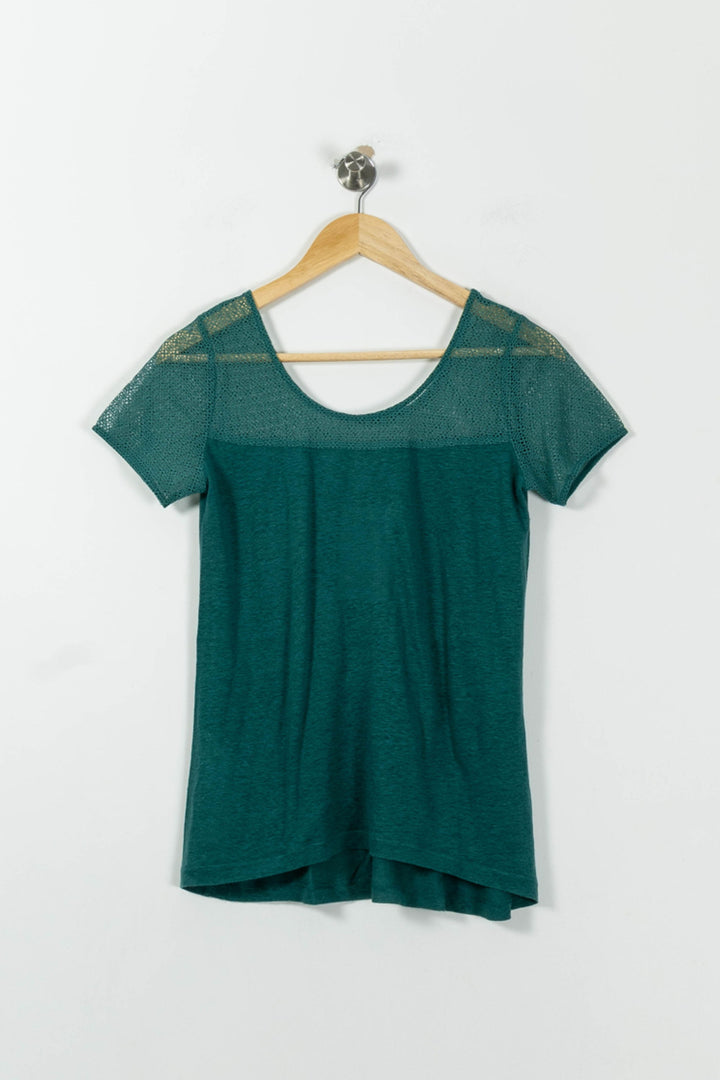 Tee-shirt Vert - Taille S/36 de la marque Comptoir des Cotonniers | PARAD95479 - Vendu par Paradigme - Image 2
