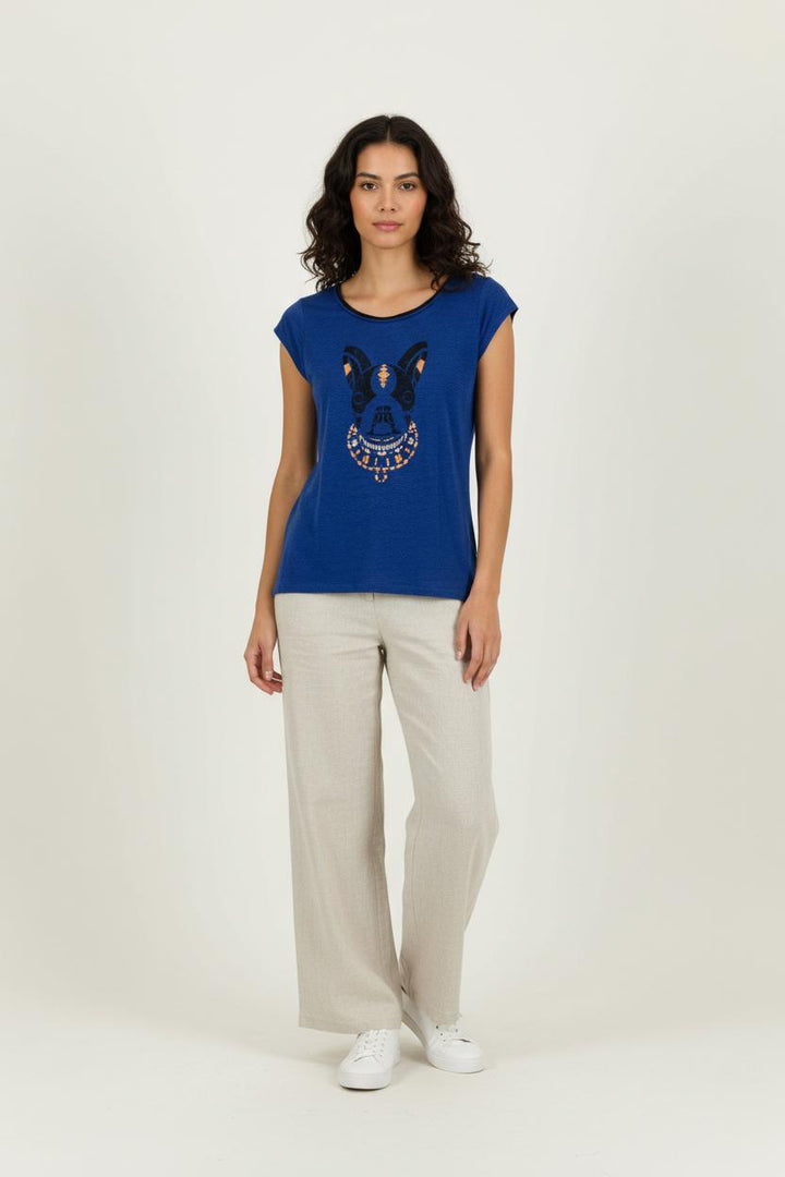 Tee-shirt Bleu - Taille S/36 de la marque Comptoir des Cotonniers | PARAD95480 - Vendu par Paradigme - Image 1