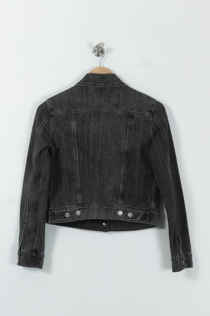 Veste en jean grise - Taille S/36 de la marque Levi's | PARAD95481 - Vendu par Paradigme - Image 4