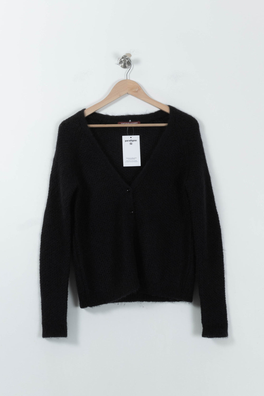 Cardigan Noir - Taille M/38 de la marque Comptoir des Cotonniers | PARAD95482 - Vendu par Paradigme - Image 2