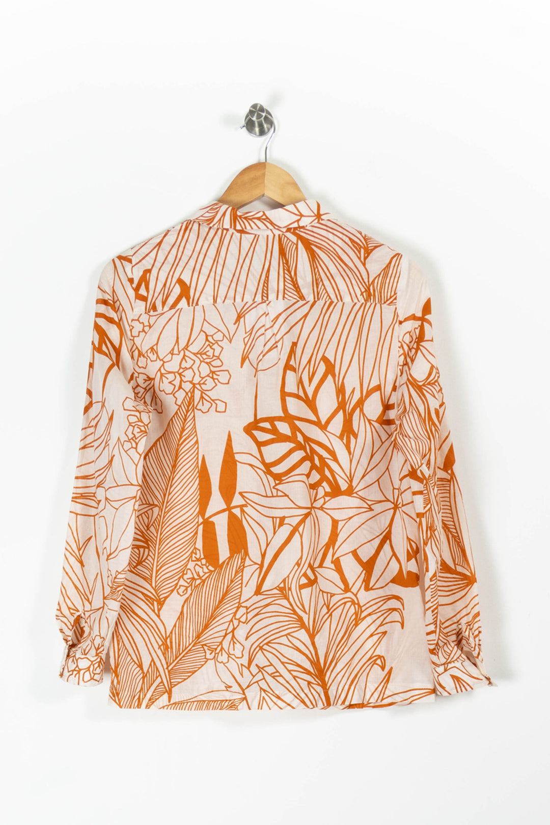 Chemise Blanche et Orange - Taille M/38 de la marque La Française | PARAD95490 - Vendu par Paradigme - Image 4